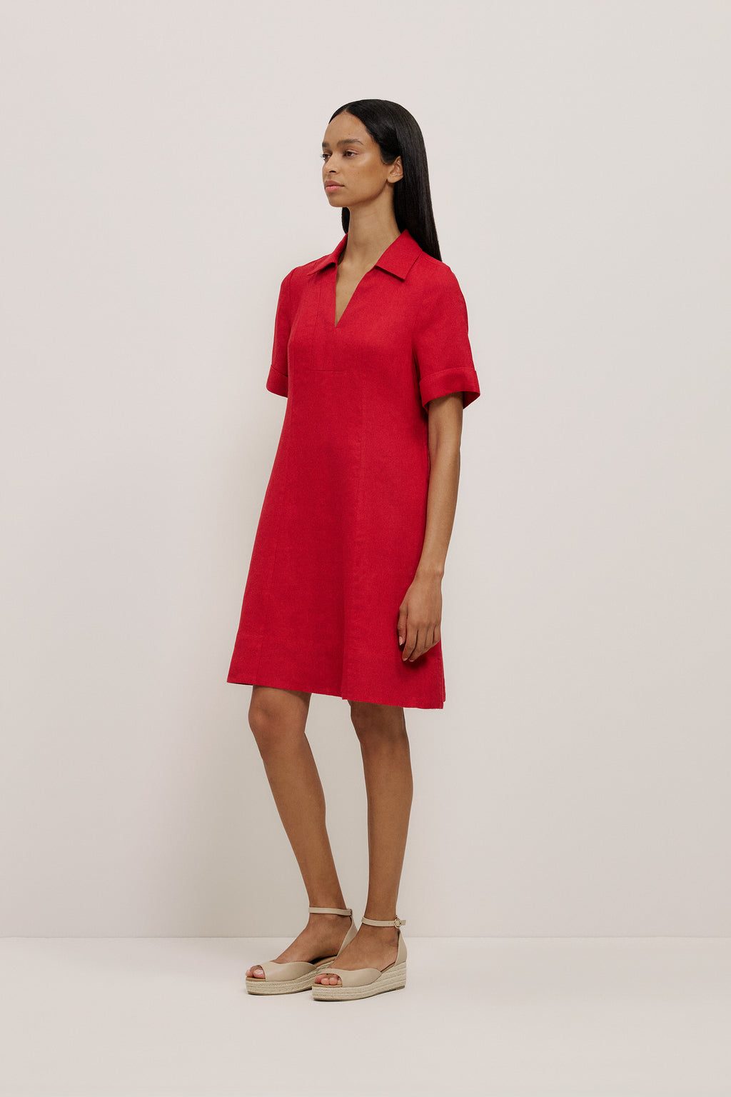 Linen Popover Dress