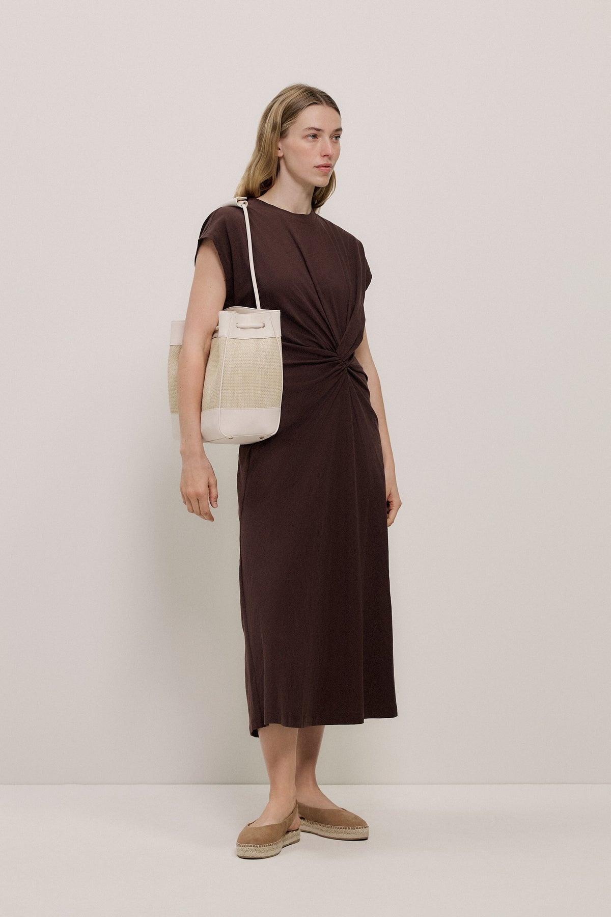 Cotton Jersey Twist Dress