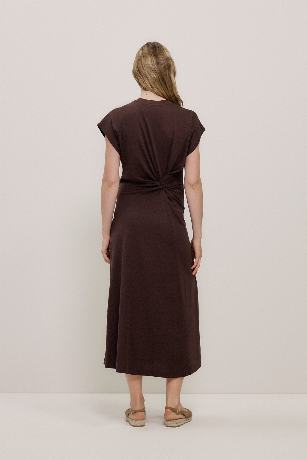 Cotton Jersey Twist Dress