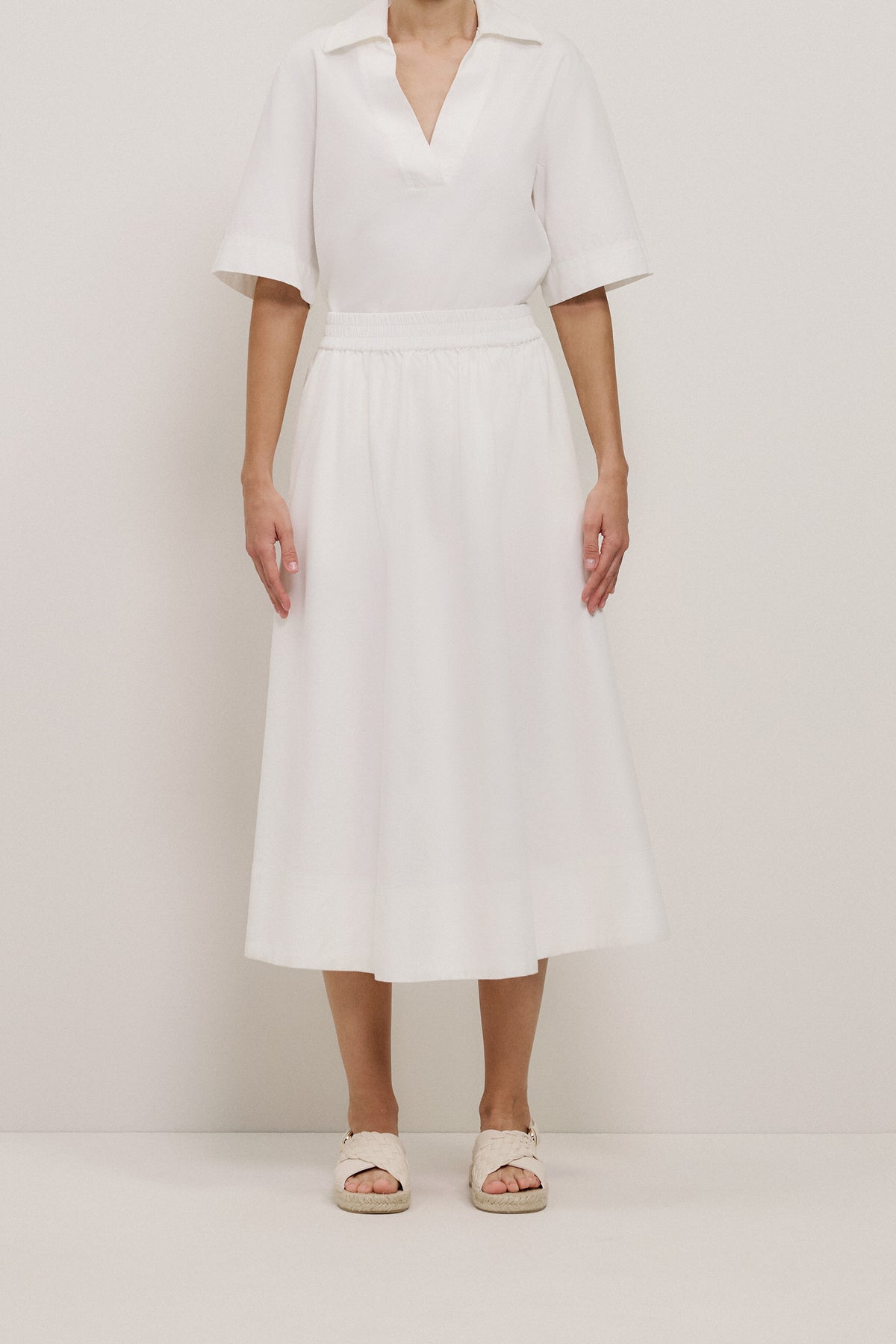 Soft Denim Pull On Skirt