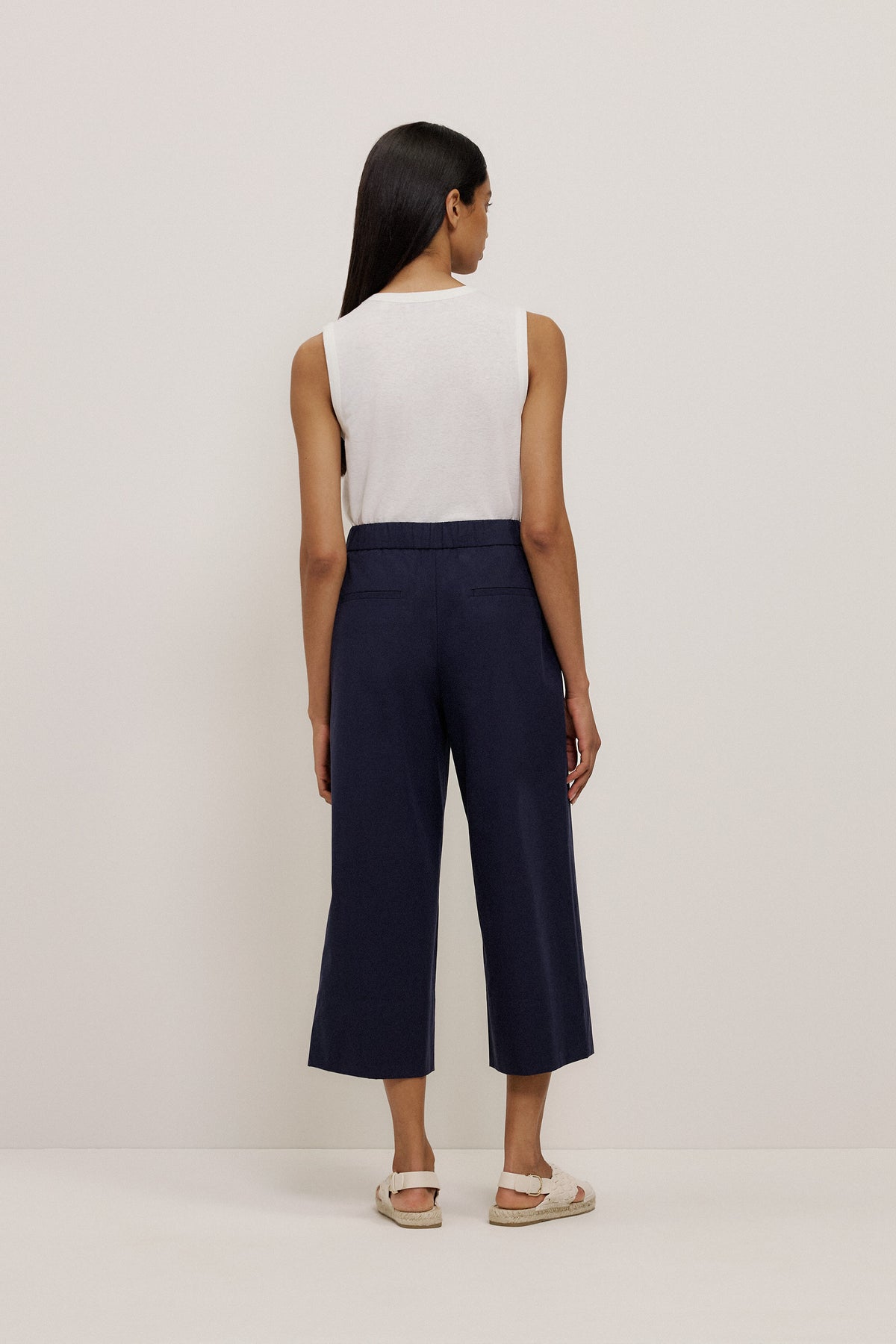 Cropped Drawcord Pant