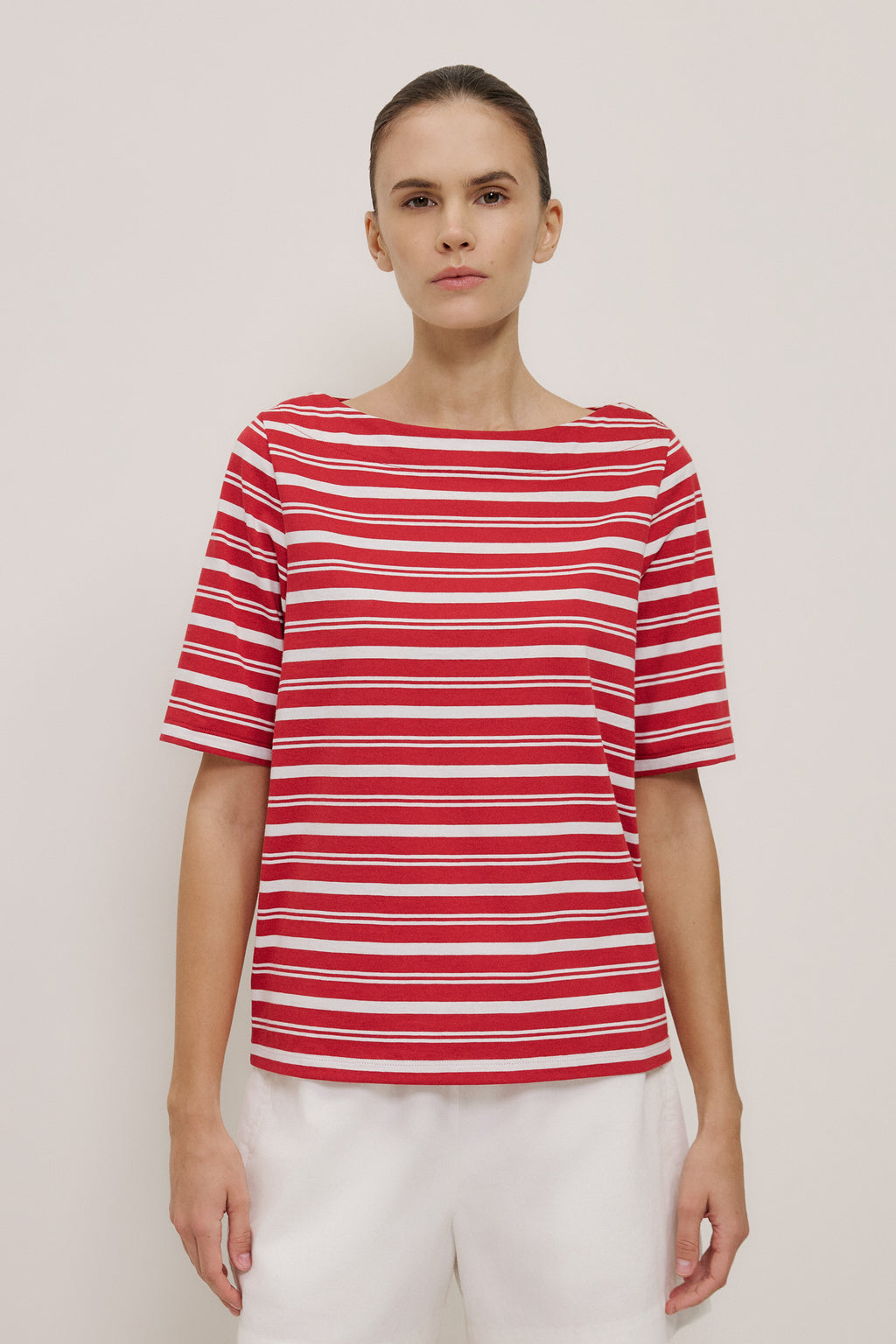 Stripe Boatneck T-shirt