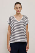 Linen Cotton V Neck T-shirt