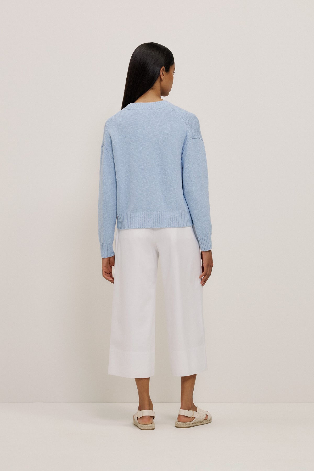 Cotton Linen Slub Relaxed Cardigan