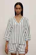 Seersucker Stripe Relaxed Popover