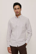 Regular Fit Wide Stripe Oxford Shirt