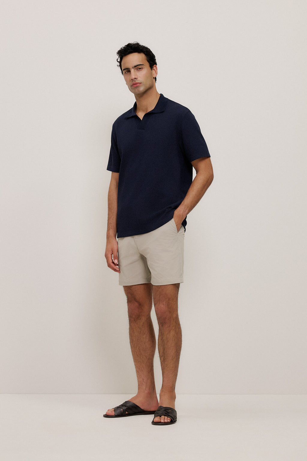 Jacquard Diamond Stitch Polo