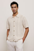 Crochet Cotton Knit Shirt
