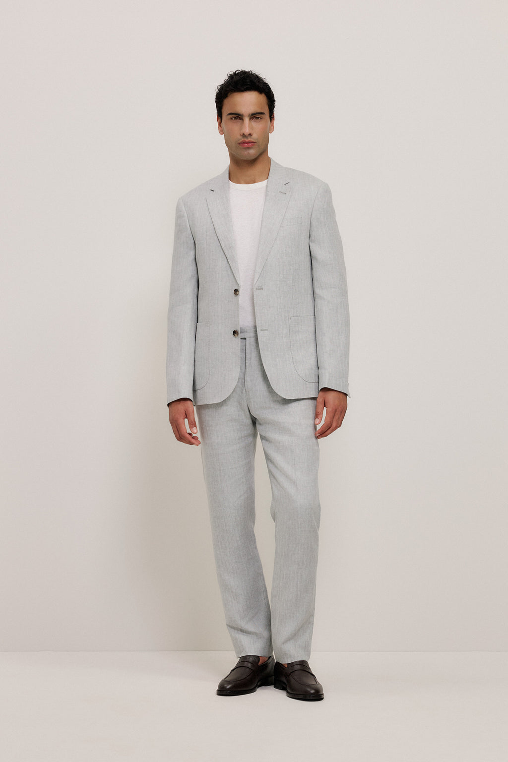 Linen Herringbone Trouser