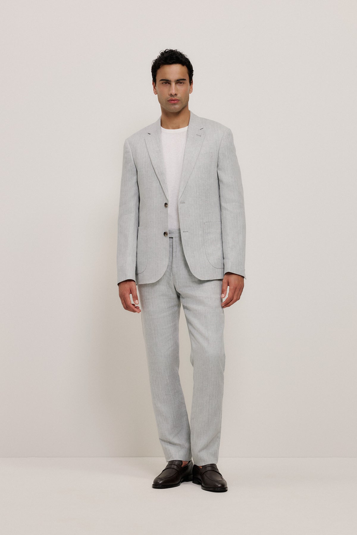 Linen Herringbone Trouser