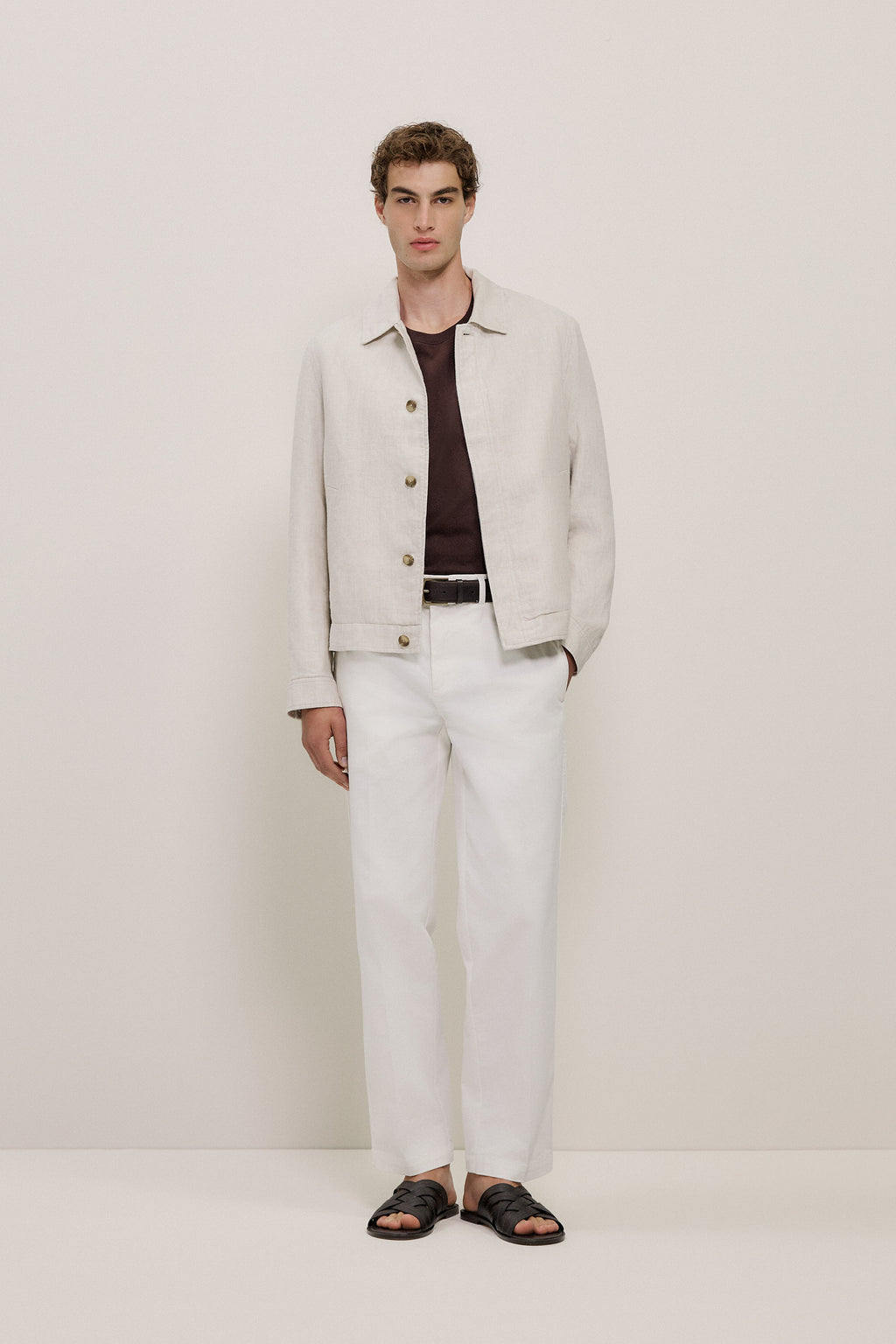 Linen Harrington Jacket