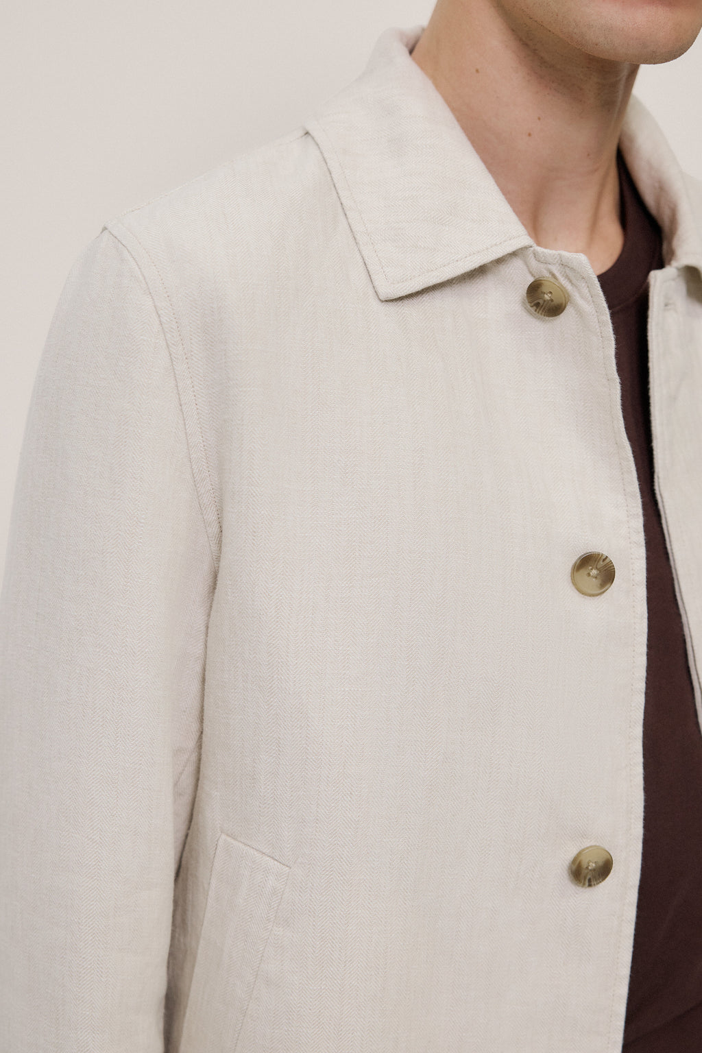 Linen Harrington Jacket